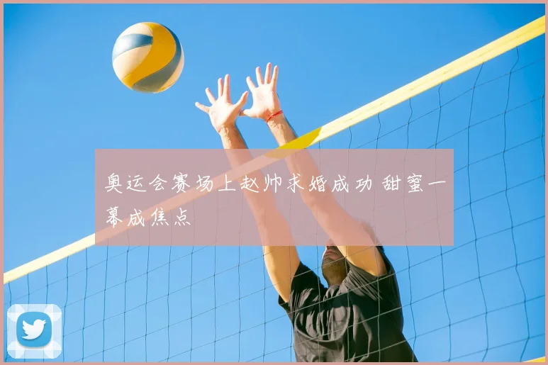 奥运会赛场上赵帅求婚成功 甜蜜一幕成焦点
